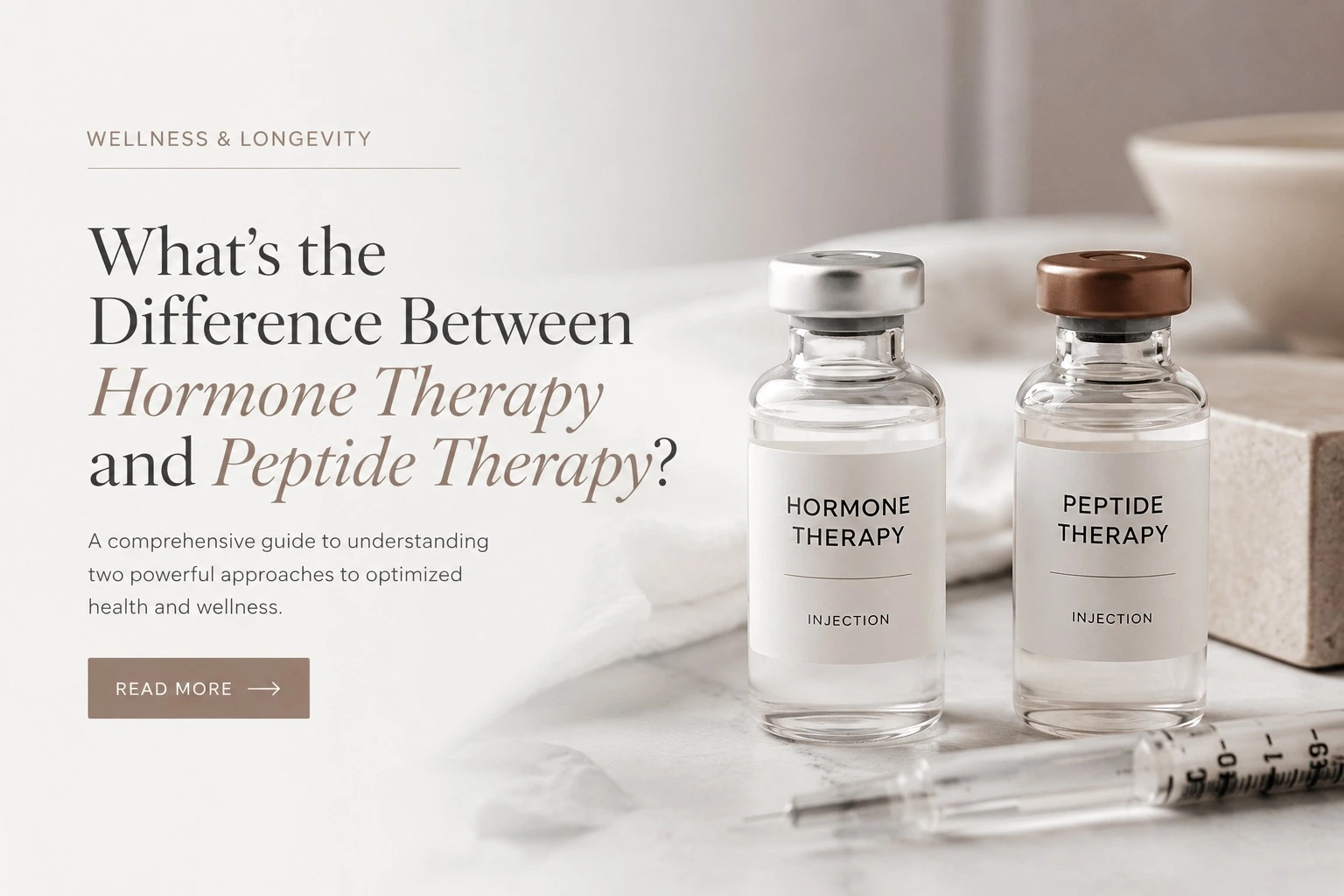 Hormone Therapy vs Peptide Therapy