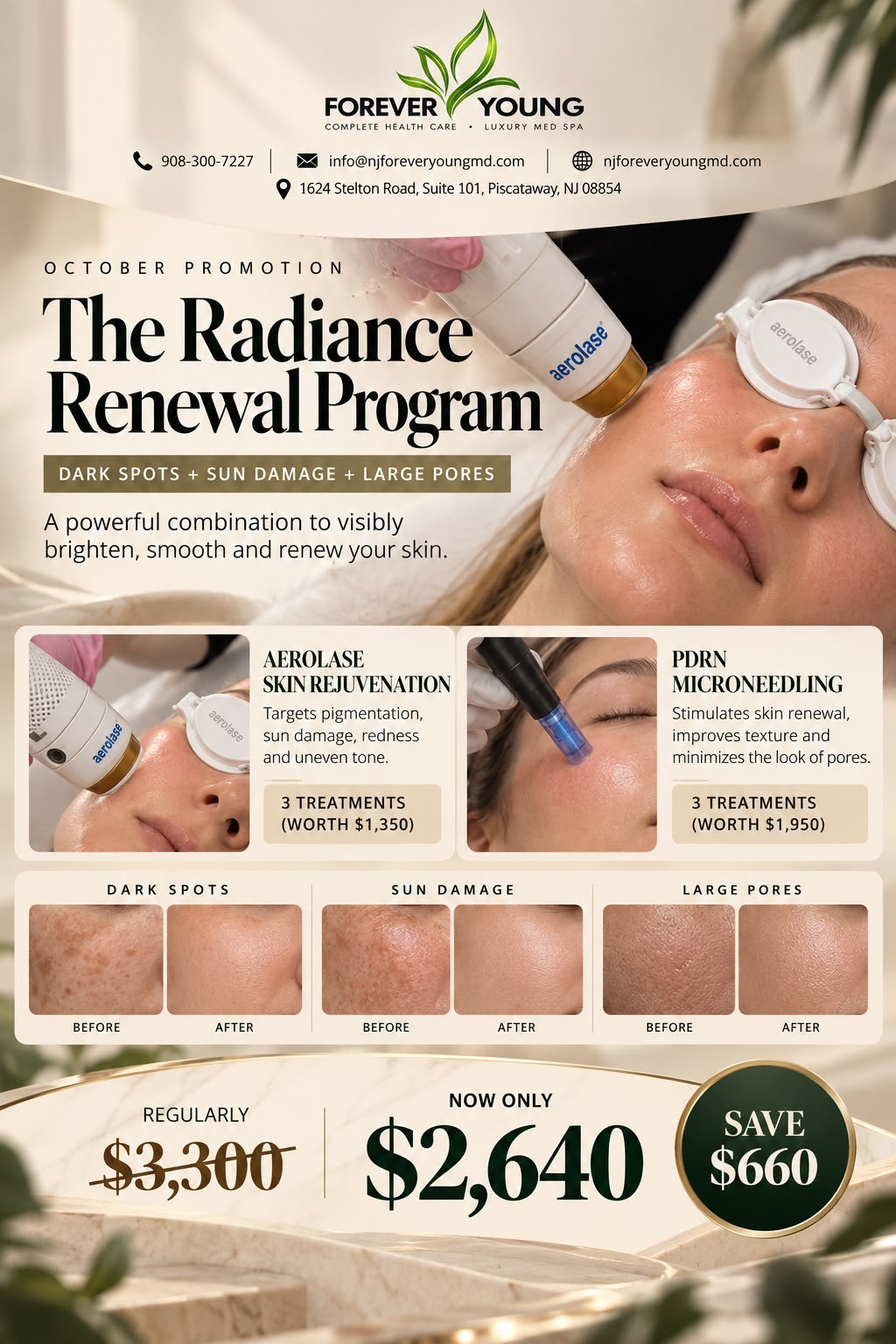 Forever Young Complete Healthcare monthly promotions brochure